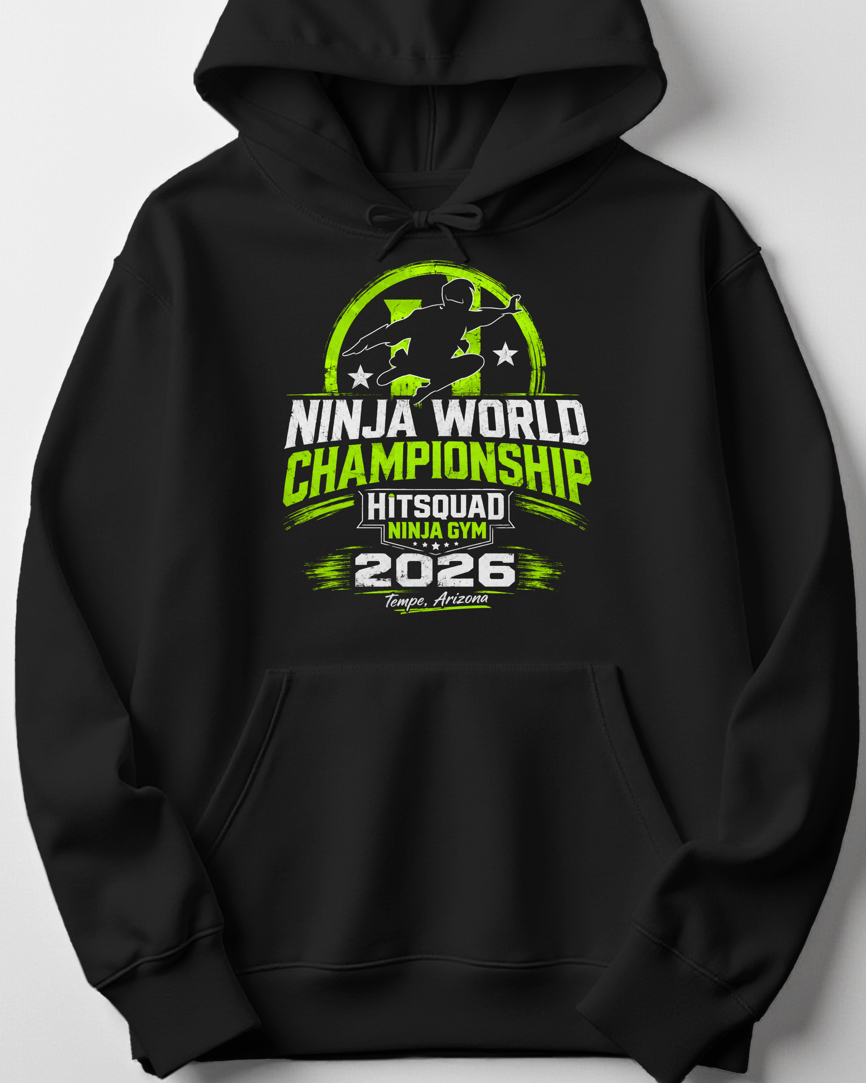 Adult Black Gildan Hooded Sweatshirt Hitsquad Ninja – Hitsquad