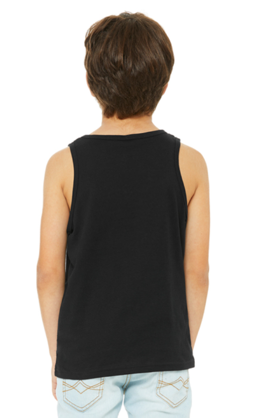 Youth Unisex Black Tank Bullseye Logo