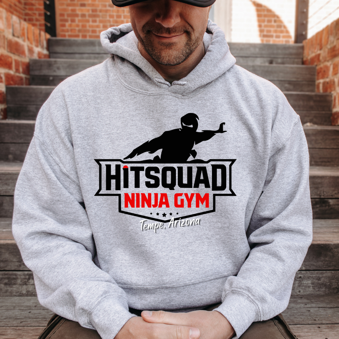 Adult Sport Grey Gildan Hooded Sweatshirt