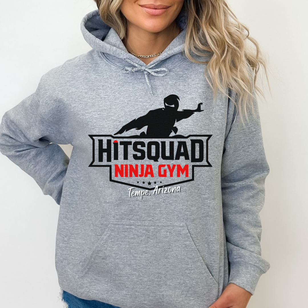 Adult Sport Grey Gildan Hooded Sweatshirt