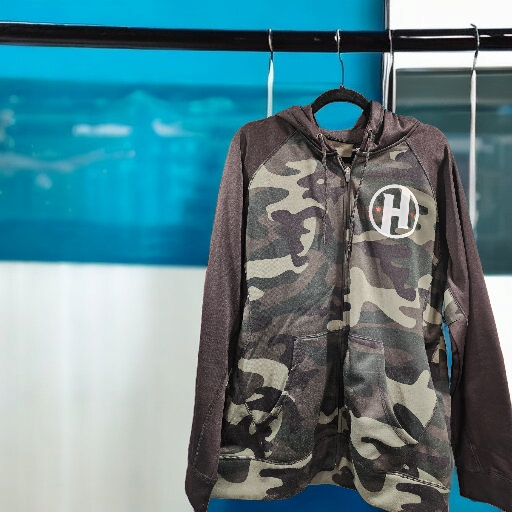 Burnside Zip Up Camo Jacket