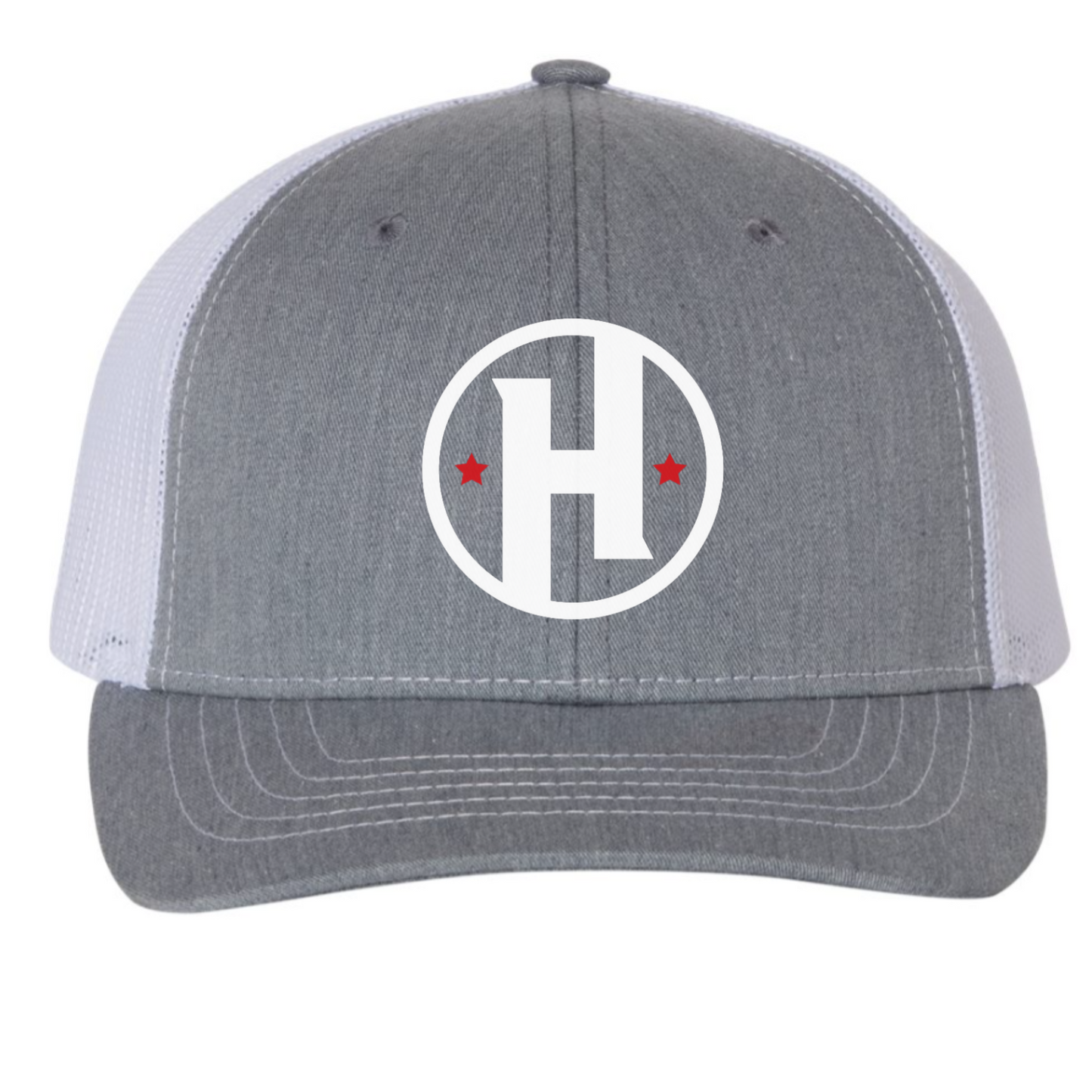 Richardson 112 YOUTH Heather Grey-White