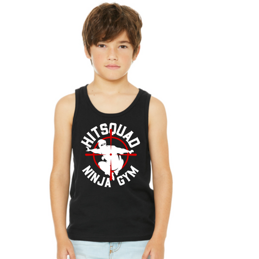 Youth Unisex Black Tank Bullseye Logo