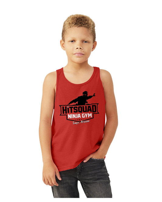 Youth Unisex Red Tank Traditional Logo